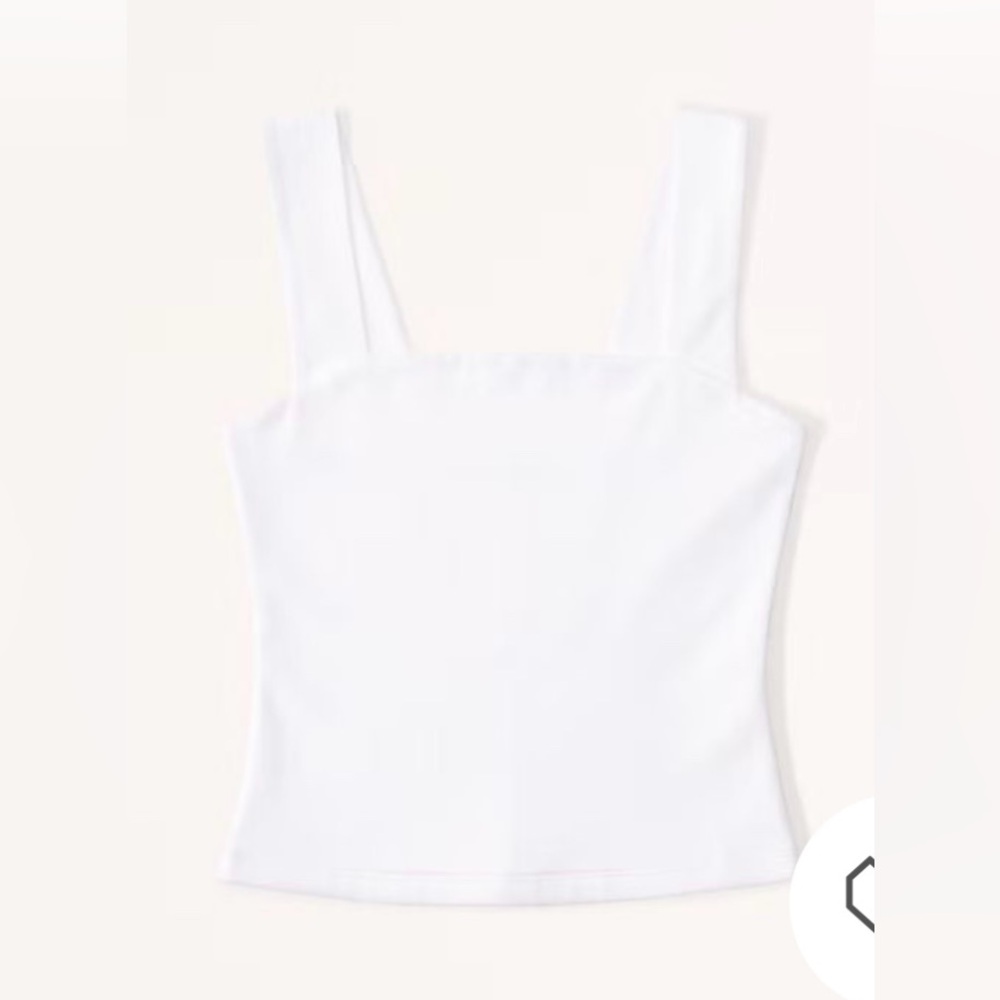 Abercrombie Cotton Seamless Fabric Squareneck Tank Size Large